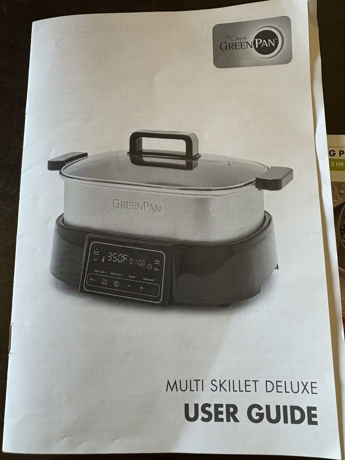 Green pan Multi Skillet Deluxe COLOR IS RED