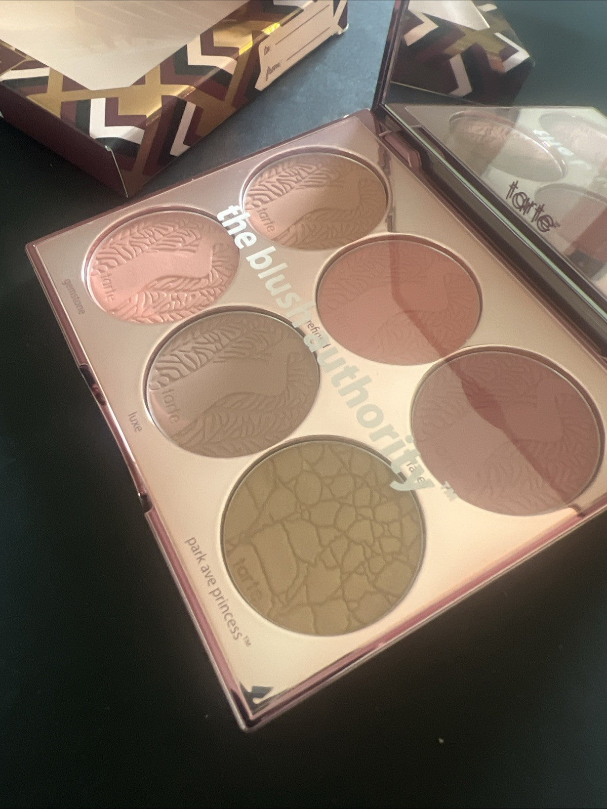tarte Precious Gems Amazonian Clay Cheek Palette LTD Ed NEW W/BRUSH