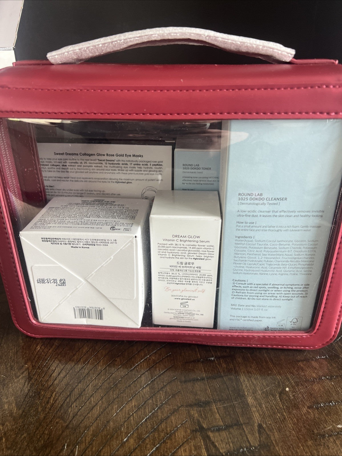 by Sophie K-Beauty Wonderland with Red Makeup Bag 