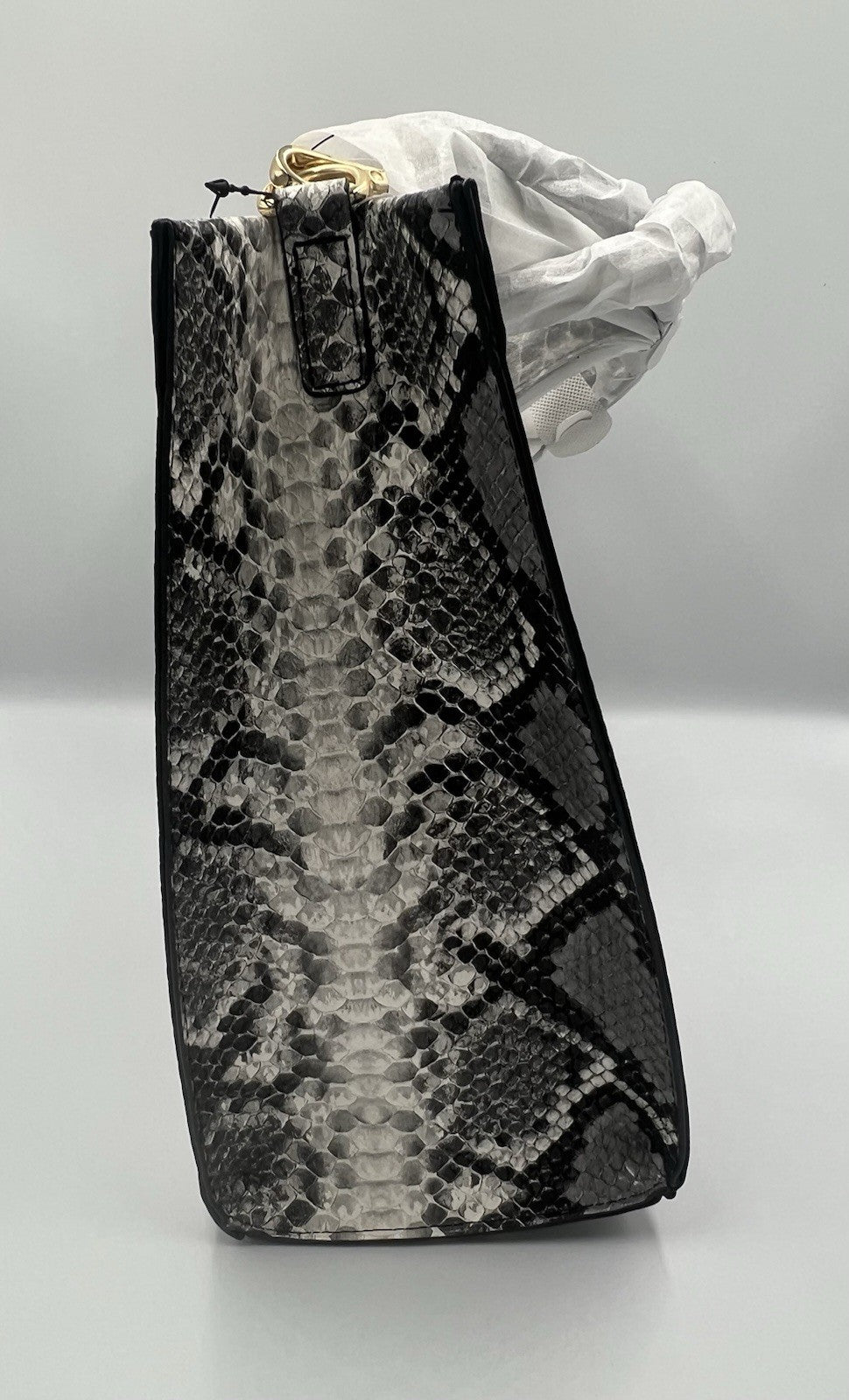 JASON WU Python Tote Bag Tote Bag Black One Size New