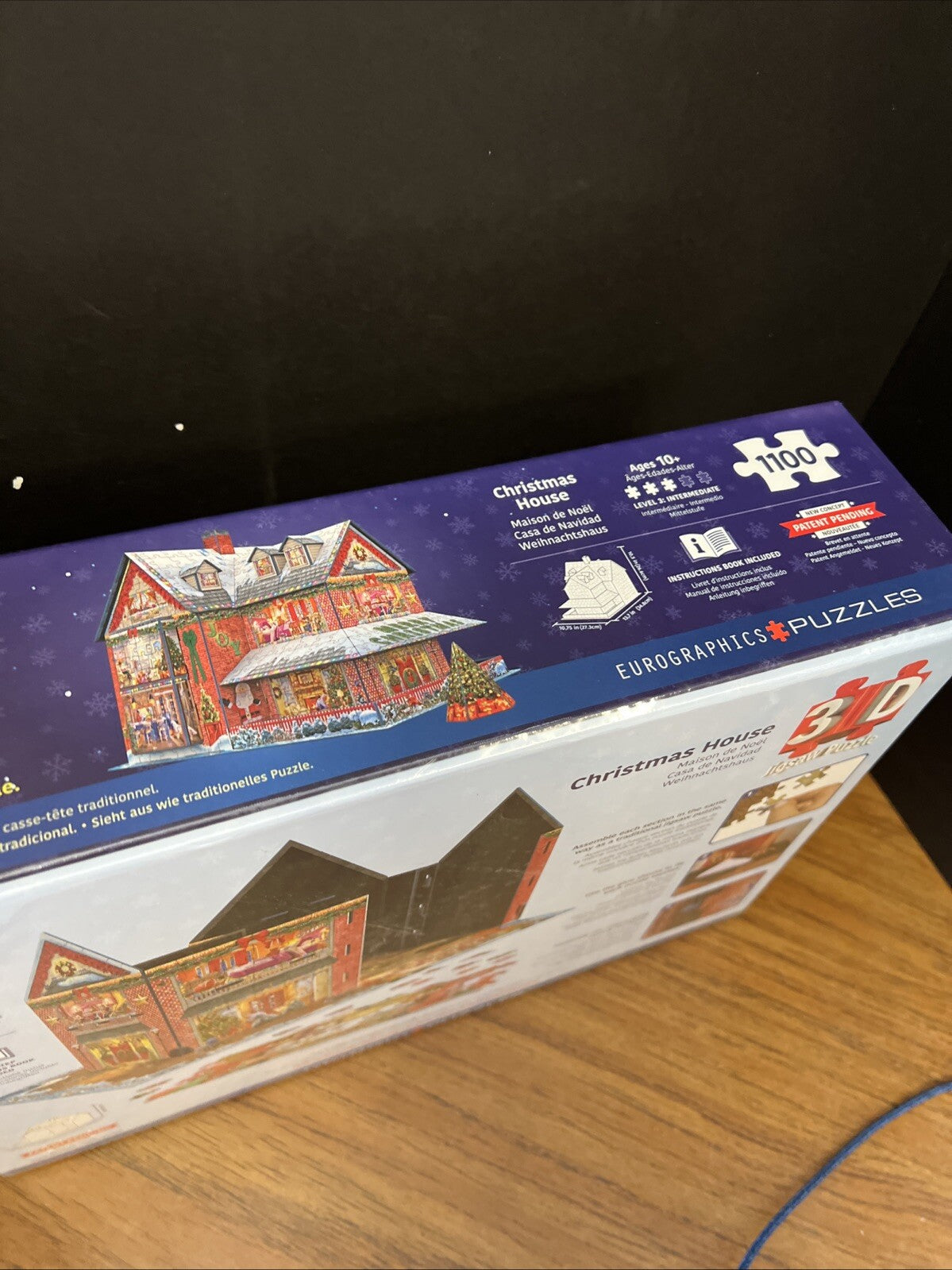 Christmas House 1100 Piece 3D Jigsaw Puzzle Eurographics New