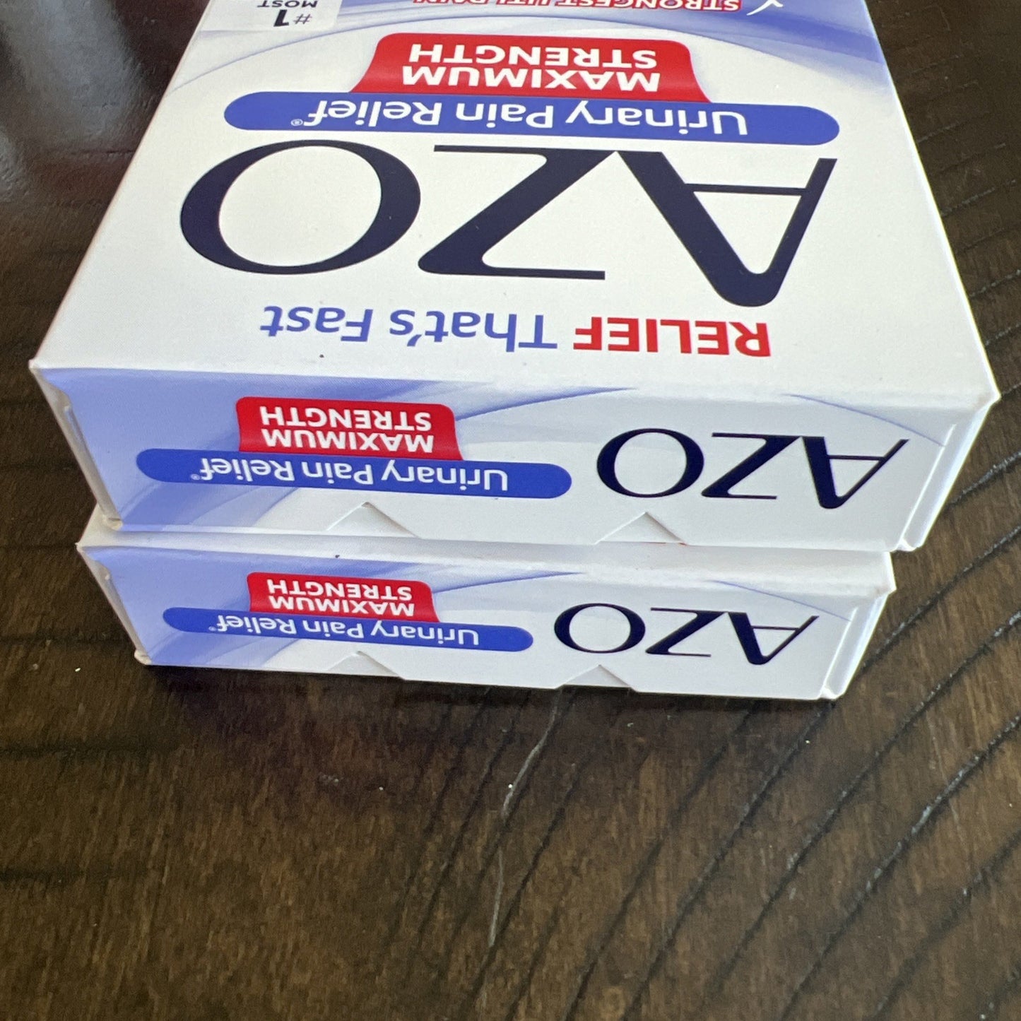 2 Pack Max Strength AZO 97.5mg Urinary Pain Relief Treatment Tablets - 12 Count