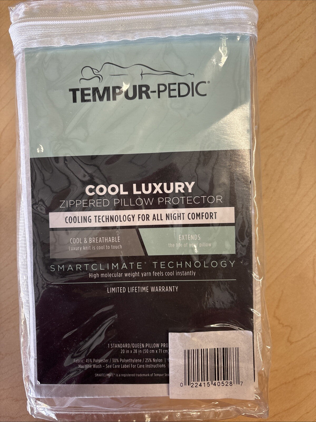 TEMPER-PEDIC Zippered Pillow Protector - 1 Qn