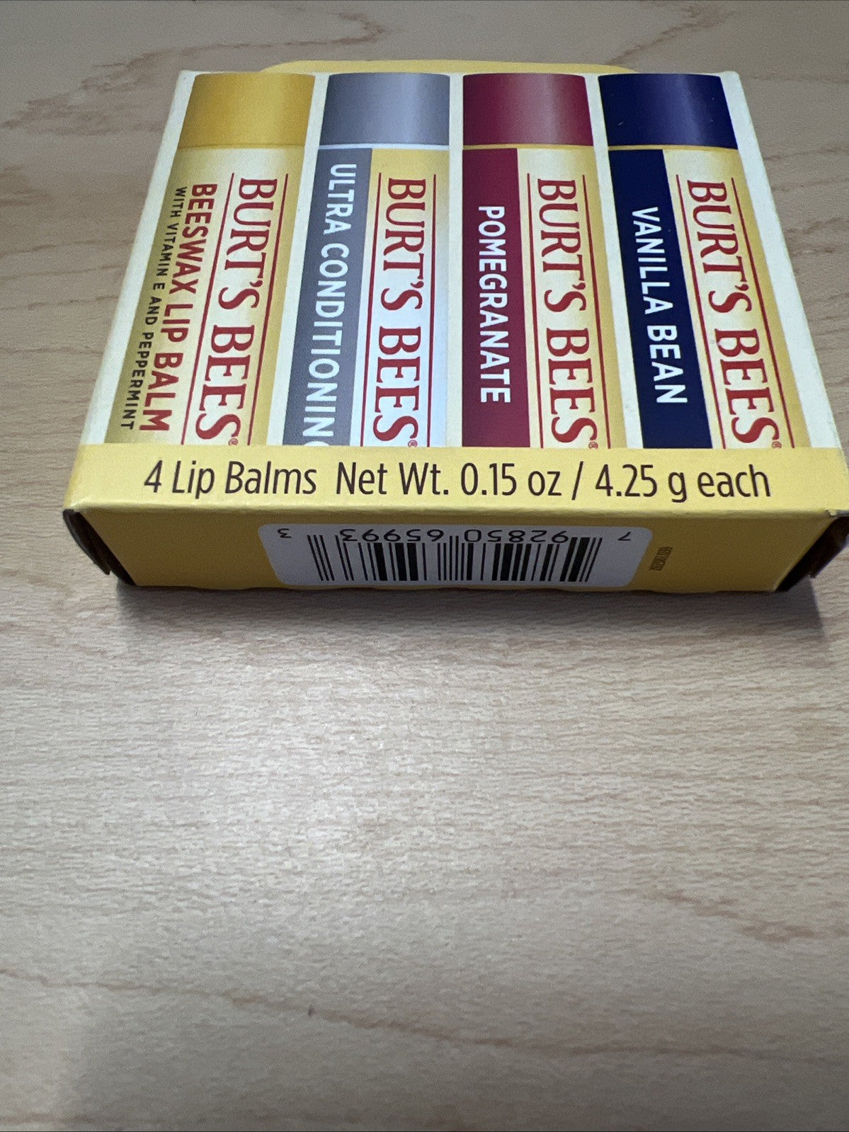 Burt’s Bees 100% Natural Origin Moisturizing Lip Balm Variety Pack - 4 CT - 0.15