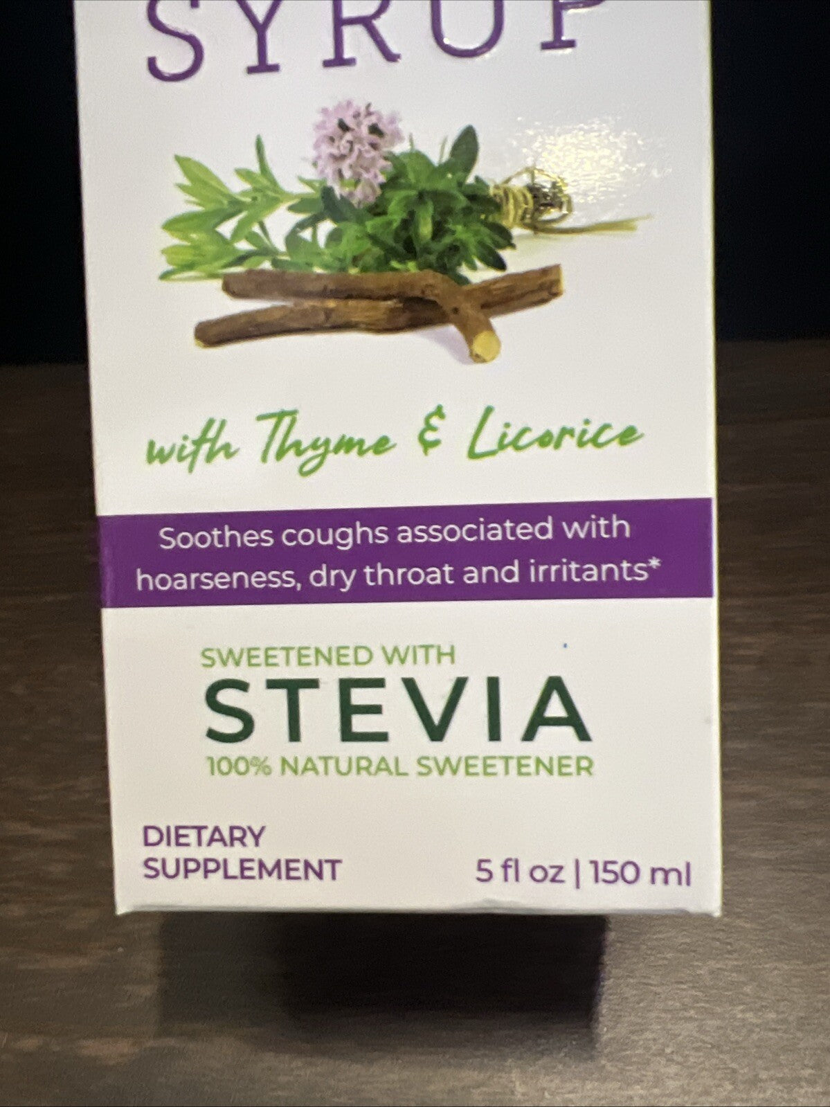 Herbion Ivy Leaf Cough Syrup w/ Thyme & Licorice 5 fl oz (150ml) Sugar Free