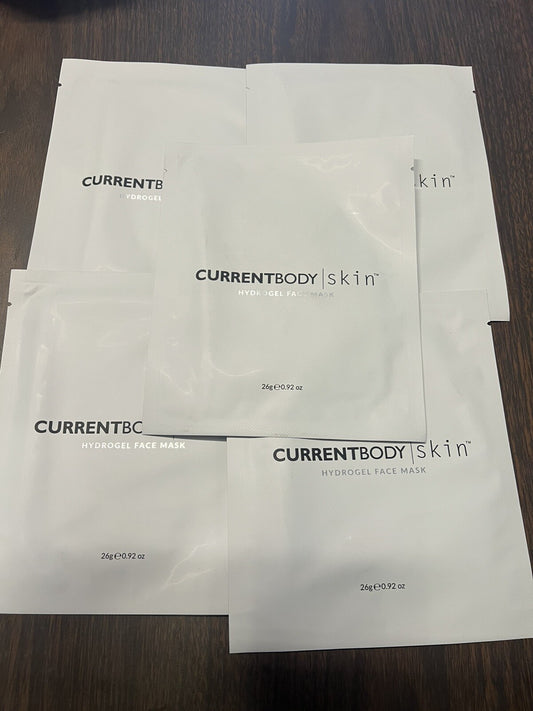 Current Body Skin Hydrogel Face Mask 26g  exp 03/2027 Or Later…..5pk