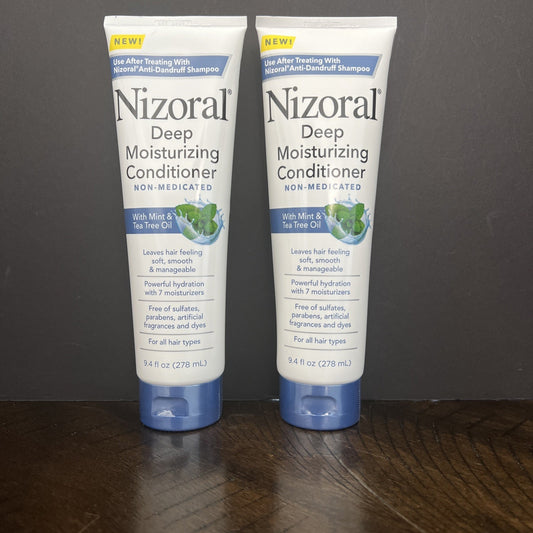 Nizoral Deep Moisturizing Conditioner Non-Medicated 9.4oz/278ml LOT OF 2