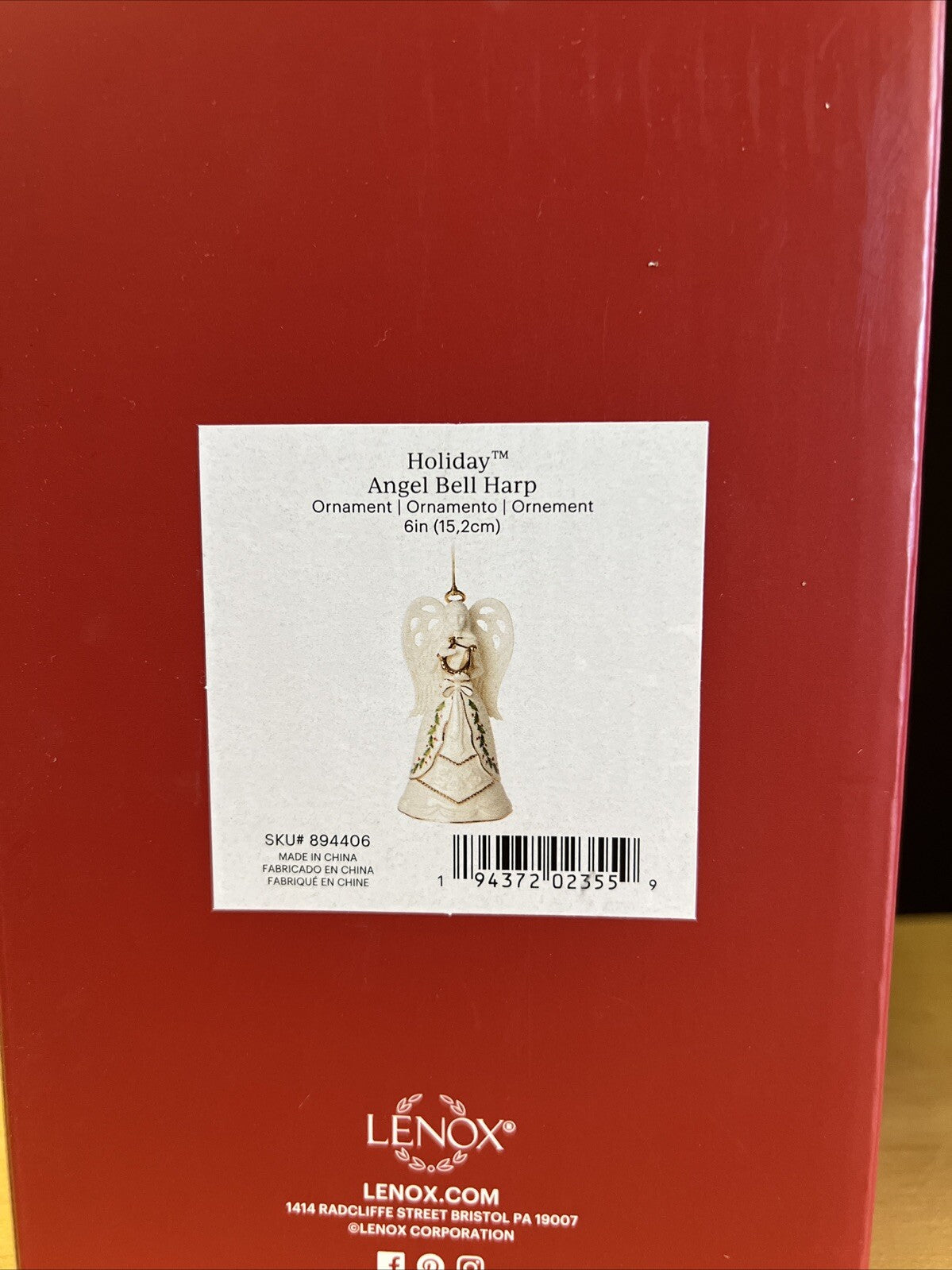 Lenox Collectible Holiday Christmas Angel Bell Set Of 3