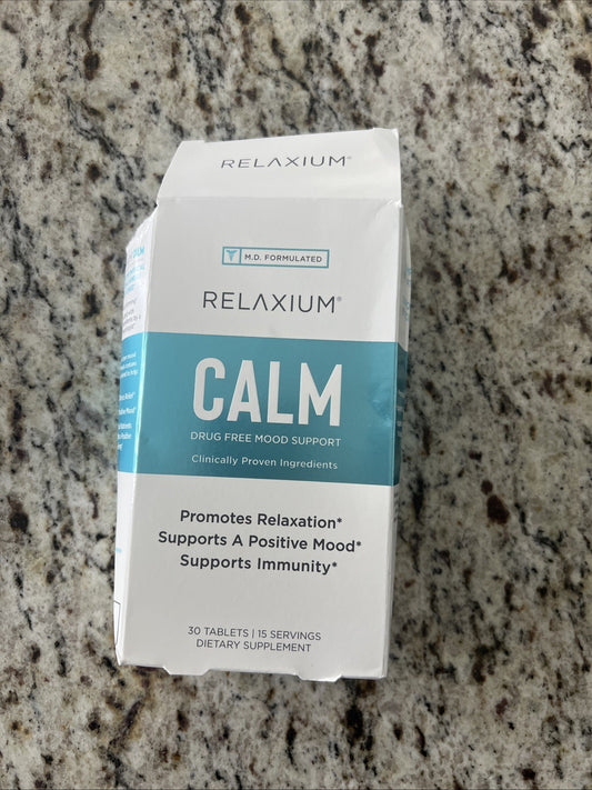 Relaxium Calm Mood Support 30 Tablets Exp 11/25 Free Shipping