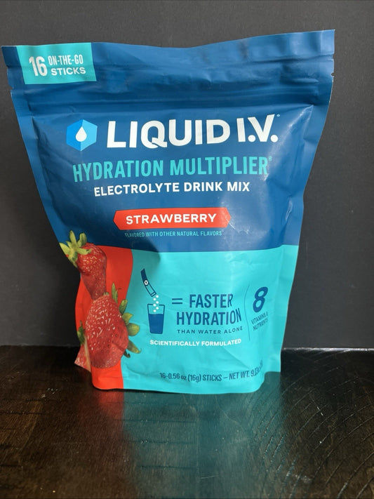 Liquid I.V.® Hydration Multiplier® - Strawberry - Hydration Powder Packets 9/26