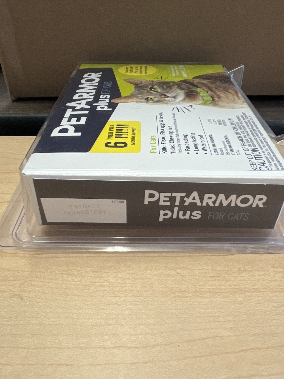 PetArmor PLUS 6 Doses Flea, Tick & Lice Treatment for CATS Cat Over 1.5 LBS 7690