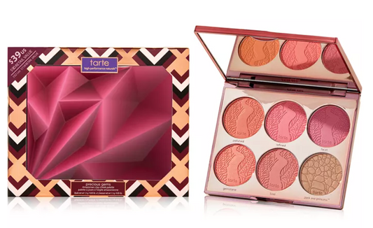tarte Precious Gems Amazonian Clay Cheek Palette LTD Ed NEW W/BRUSH