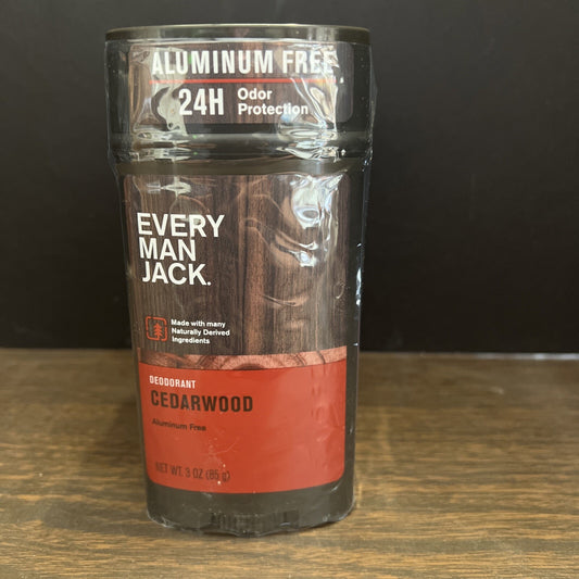 BL Every Man Jack Deodorant 3 oz Cedarwood (Aluminum-Free) - **THREE PACK**