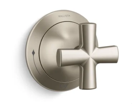 KALLISTA SCRIPT VOLUME CONTROL TRIM BRUSHED BRONZE P25023-CR-BV
