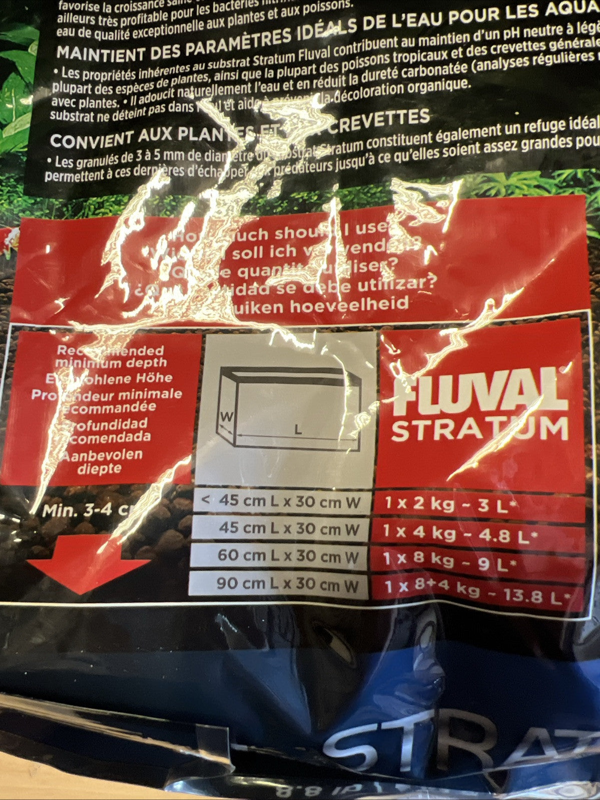 Fluval Plant and Shrimp Stratum, For Fish Tanks, 8.8 lbs.,