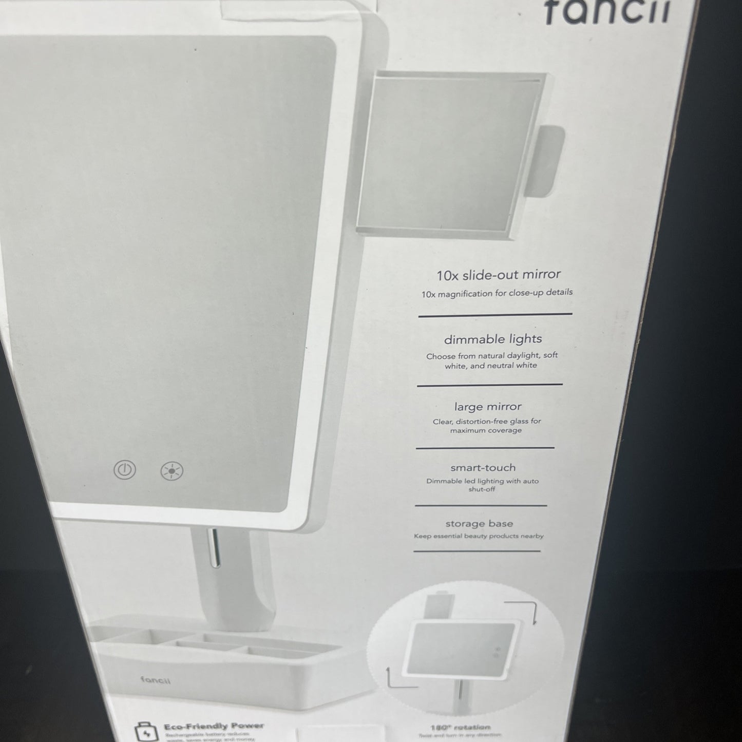 Fancii Gala2 Rechargeable Vanity Mirror White