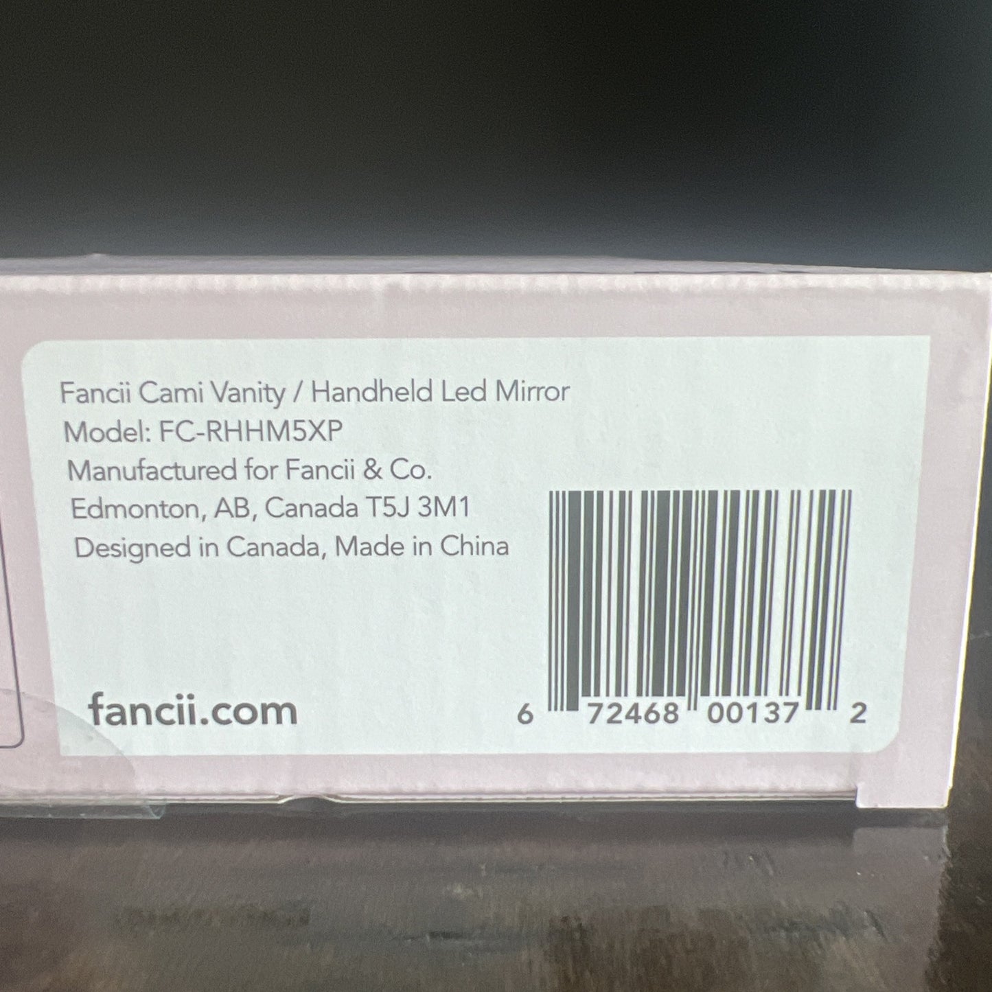 Fancii Cami Vanity / Handheld LED Mirror (New Sealed) Pink