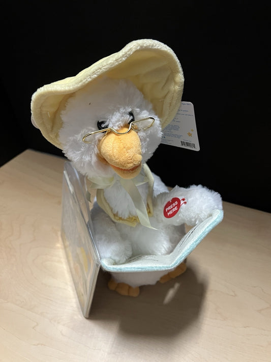 Cuddle Barn Mother Goose Animated Stuffed Animal Reads Nursery Rhymes, 14”+story
