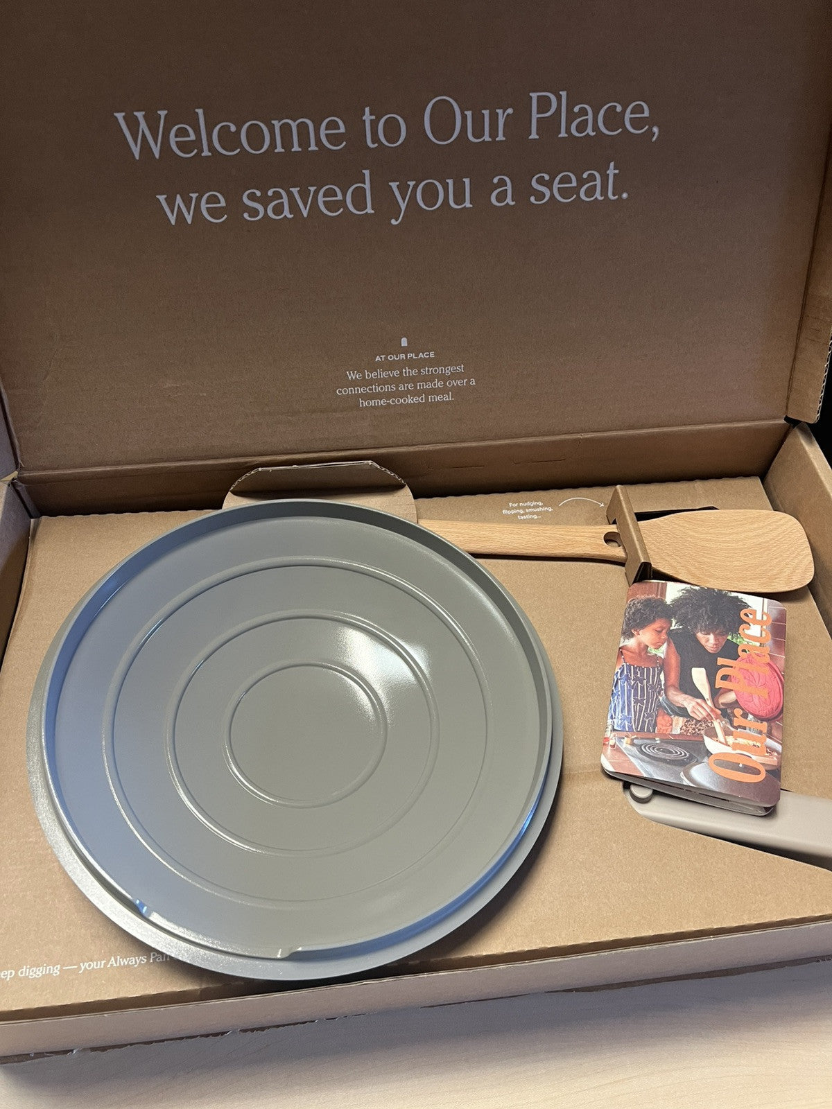 Our Place Always Pan 2.0 10.5” STEAM Nonstick Pan w Lid, Spatula, Basket