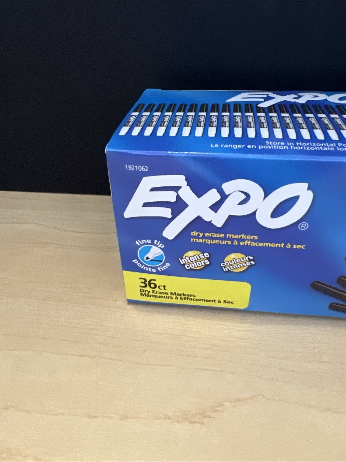 EXPO Low-Odor Dry-Erase Markers, Fine Point, Black, Pack Of 36