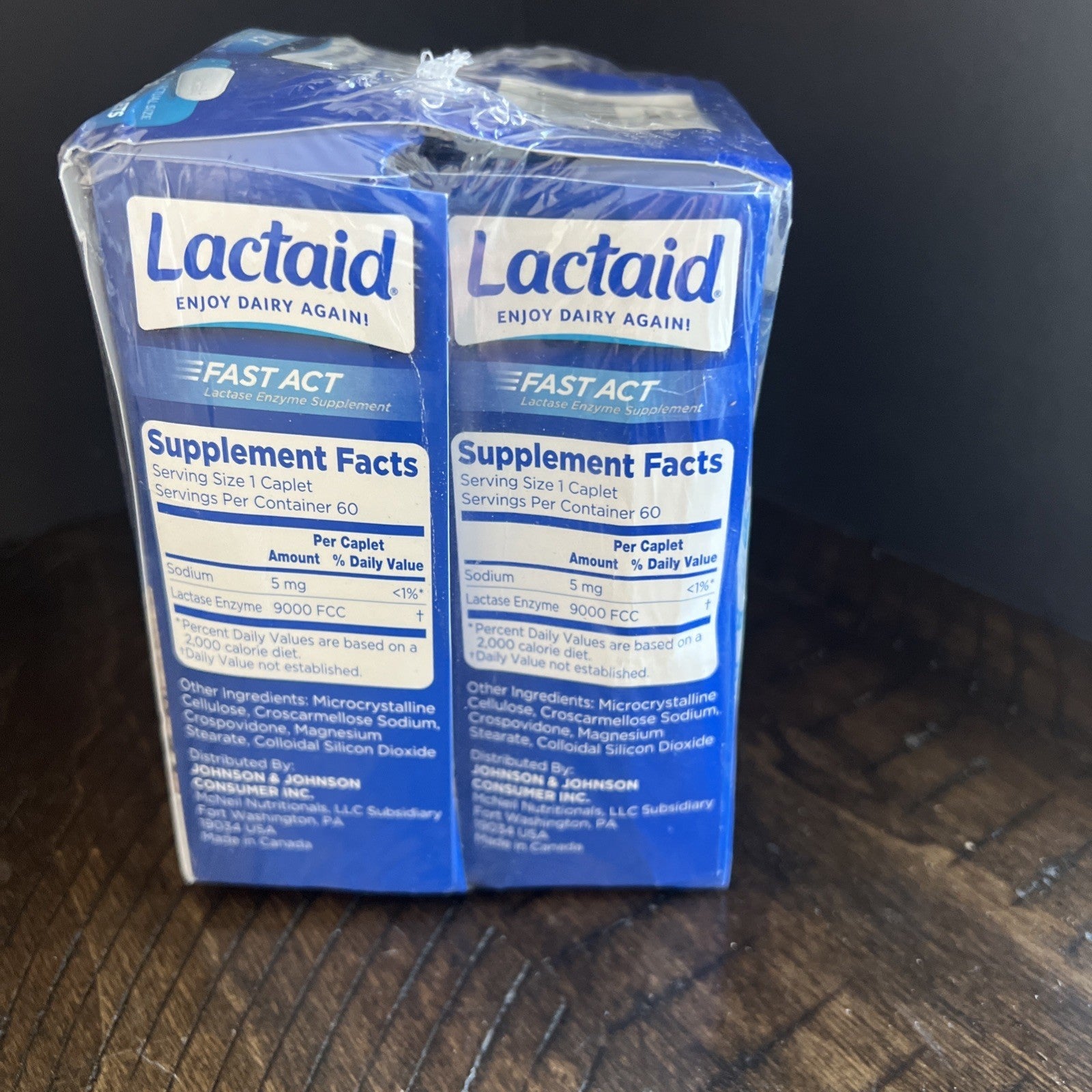 Lactaid Fast Act Lactase Enzyme Supplement Dairy Relief, 120 Caplets