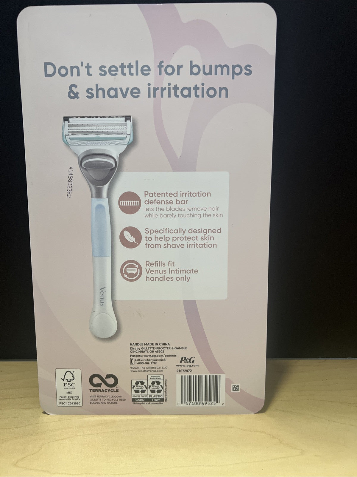 Gillette Venus Female Intimate Grooming 1 Handle + 8 Cartridges