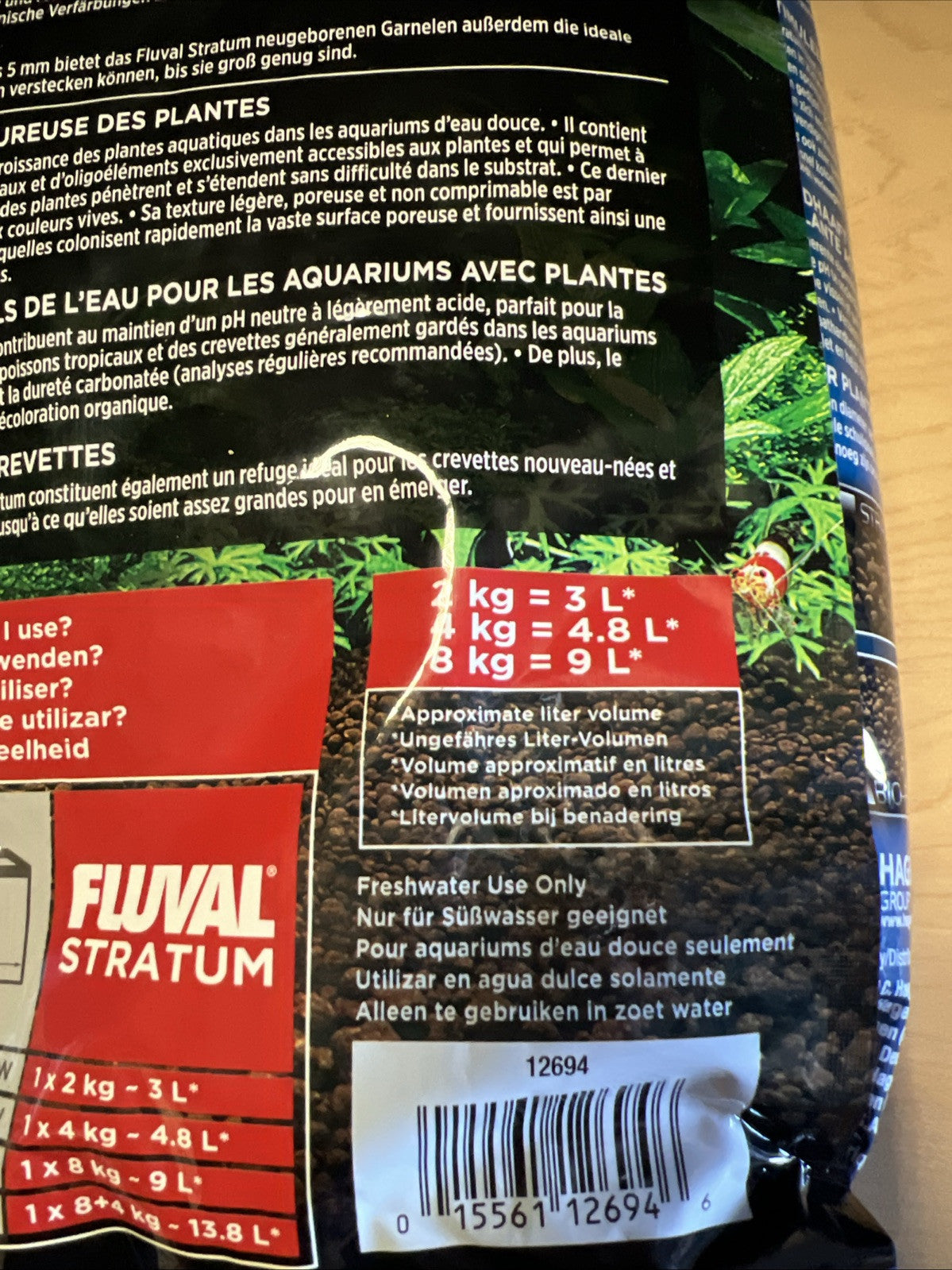 Fluval Plant and Shrimp Stratum, For Fish Tanks, 8.8 lbs.,