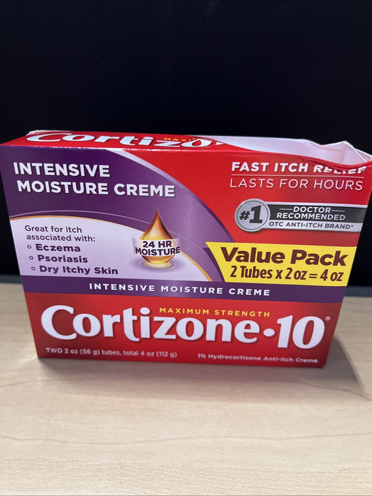 cortizone 10 Maximum Strenght Intensive Healing 1% hydrocortisone Anti Itch...
