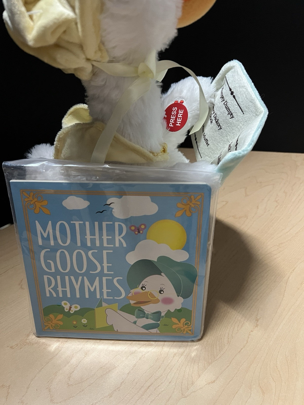 Cuddle Barn Mother Goose Animated Stuffed Animal Reads Nursery Rhymes, 14”+story