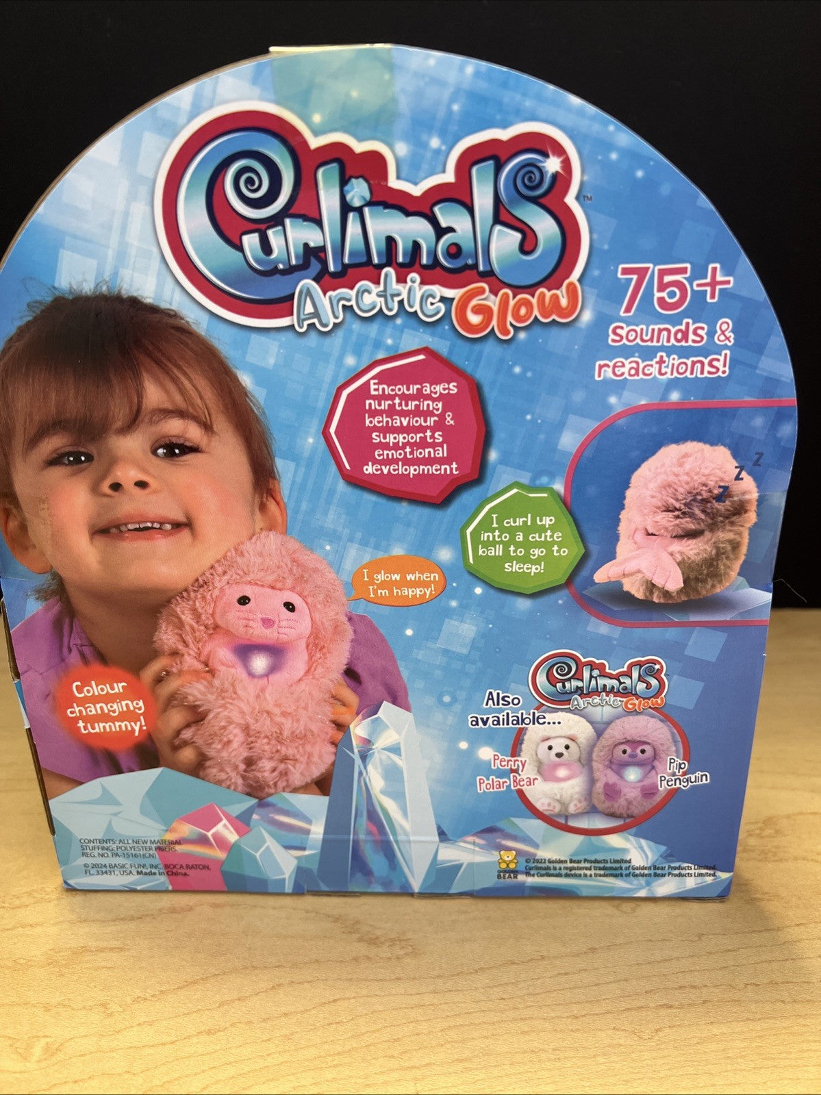 Curlimals Artic Glow Interactive, Animated, Talking, Giggling Toy Pet Sia Seal