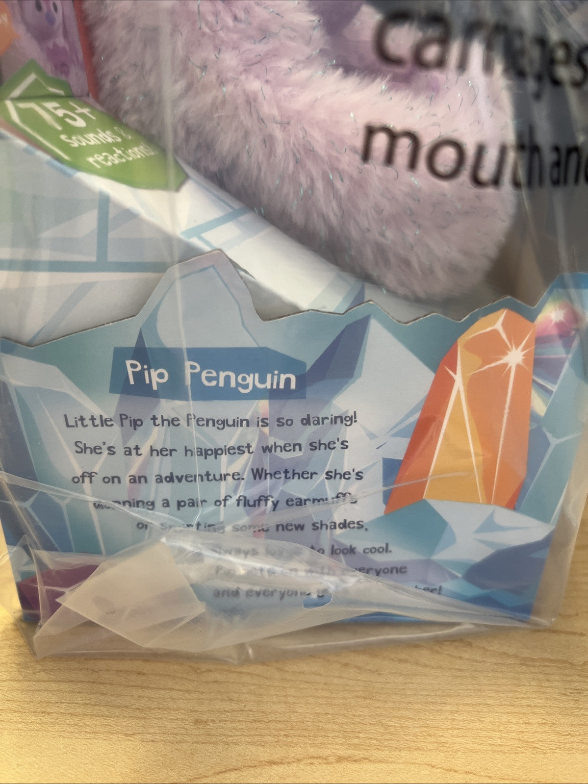 Curlimals Artic Glow Interactive, Animated, Talking, Giggling Toy Pip Penguin