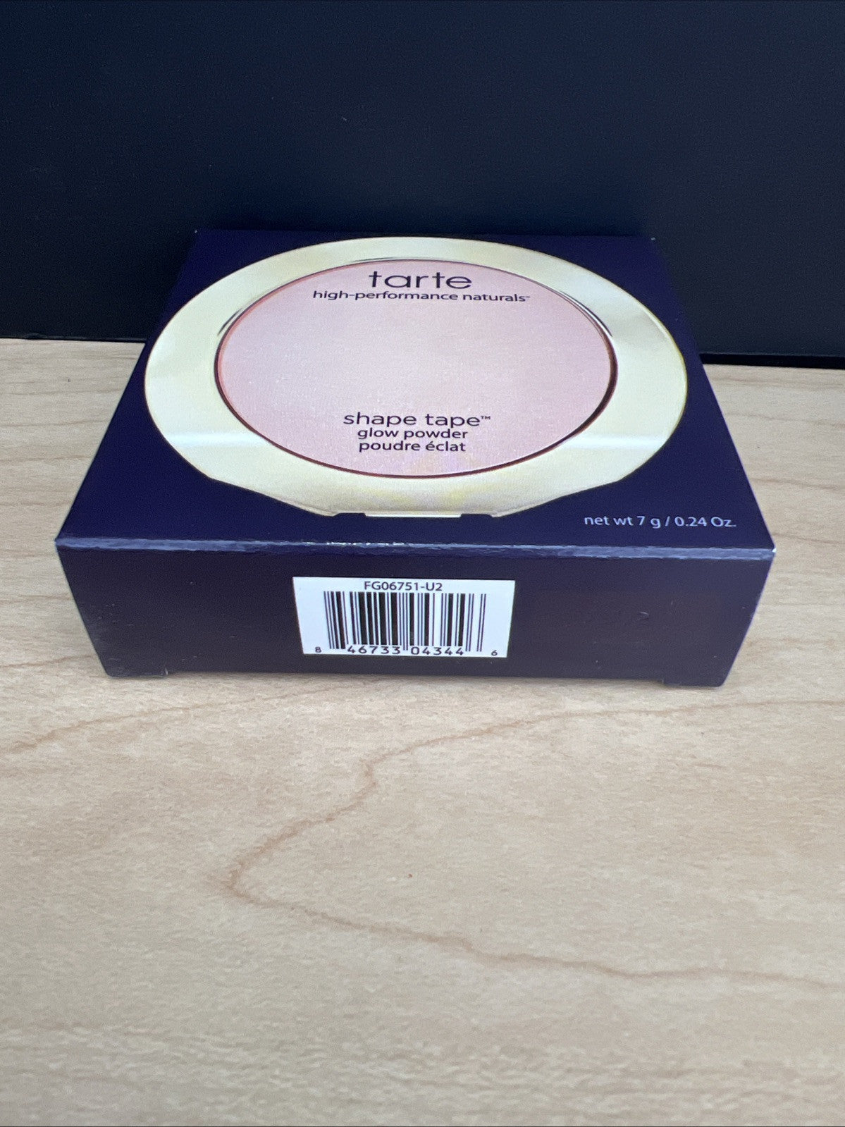Tarte Shape Tape Glow Powder MOONLIT sheer rosy bronze glow 0.24 oz, Authentic