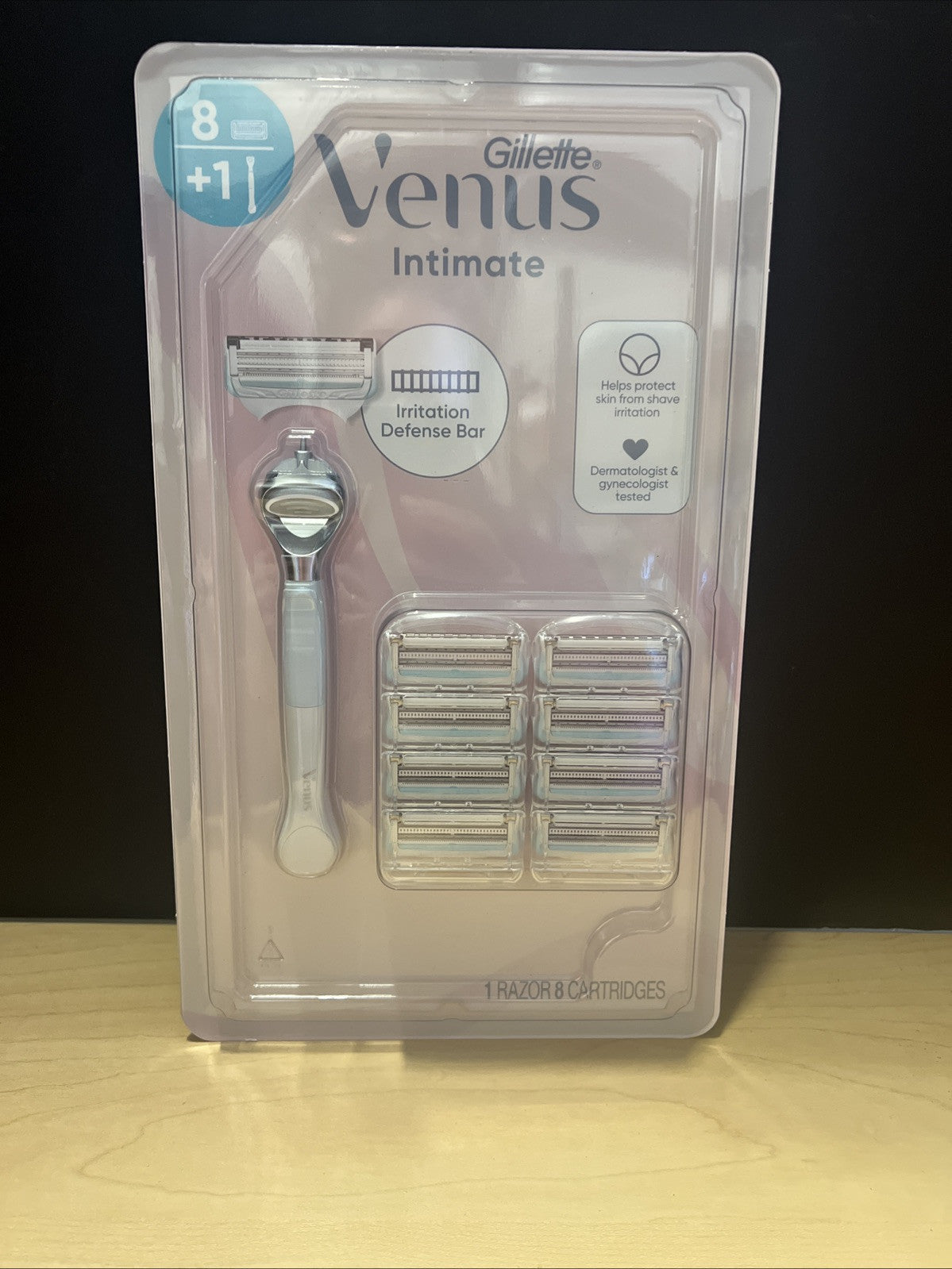 Gillette Venus Female Intimate Grooming 1 Handle + 8 Cartridges