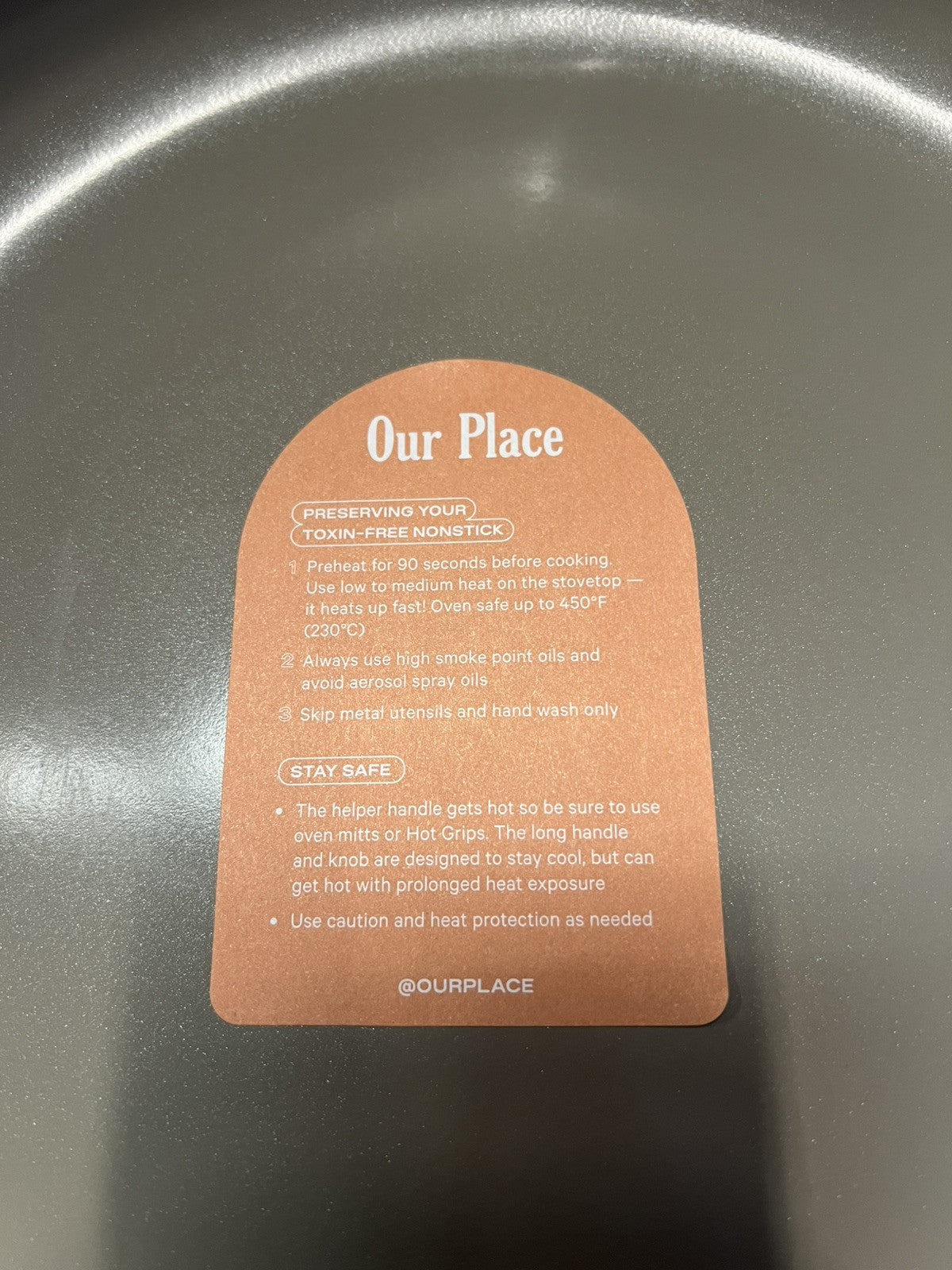 Our Place Always Pan 2.0 10.5” SPICE ROSE Nonstick Pan w Lid, Spatula, Basket