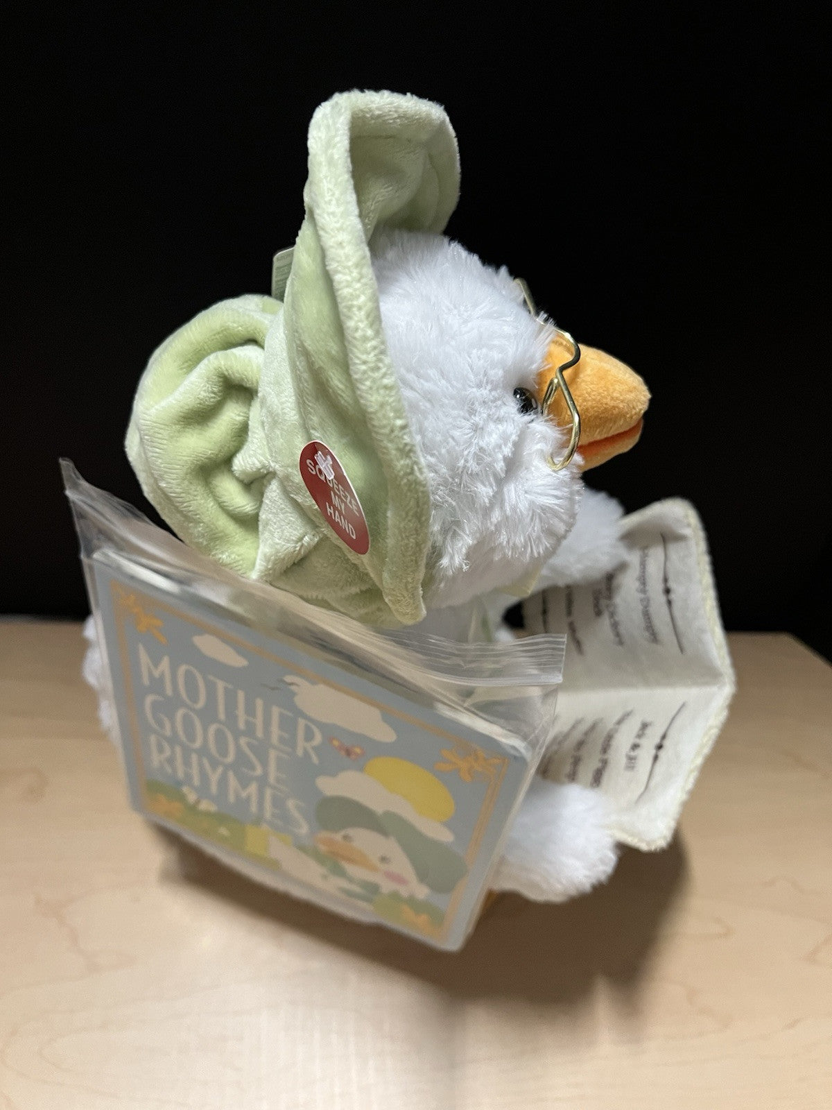 Cuddle Barn Mother Goose Animated Stuffed Animal Reads Nursery Rhymes, 14”+story