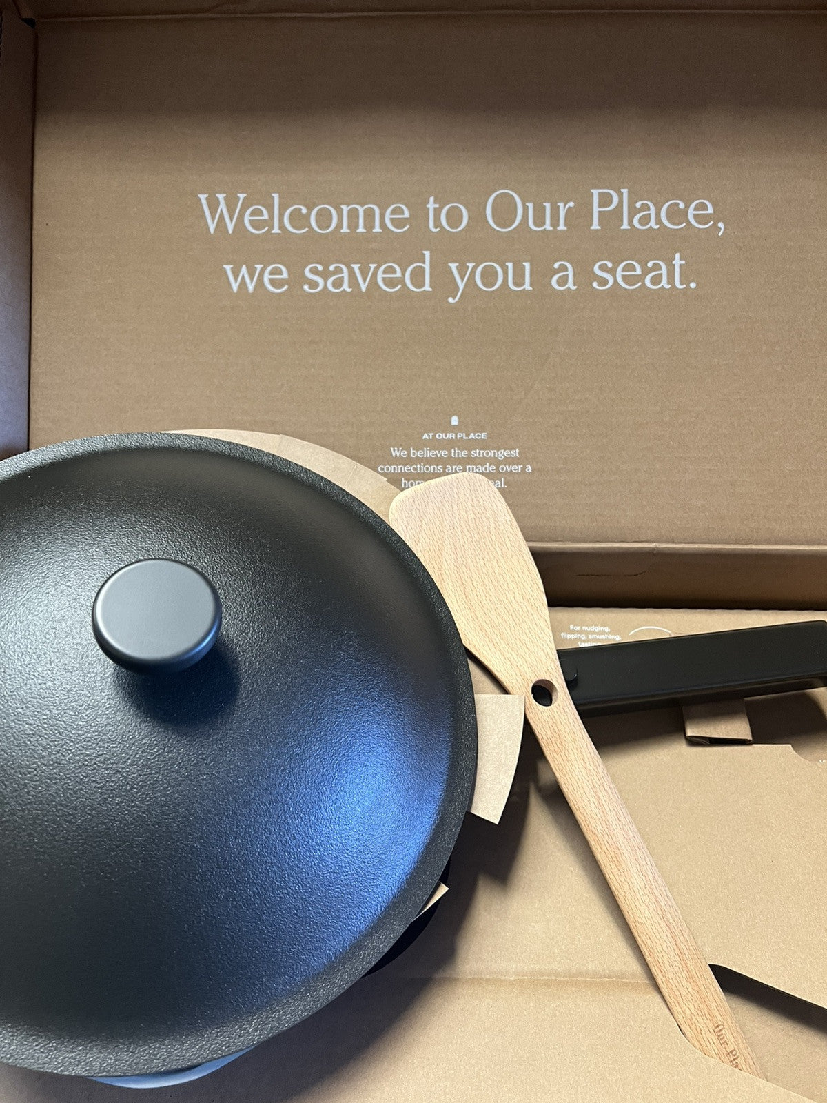 Our Place Always Pan 2.0 10.5” CHAR Nonstick Pan w Lid, Spatula, Basket