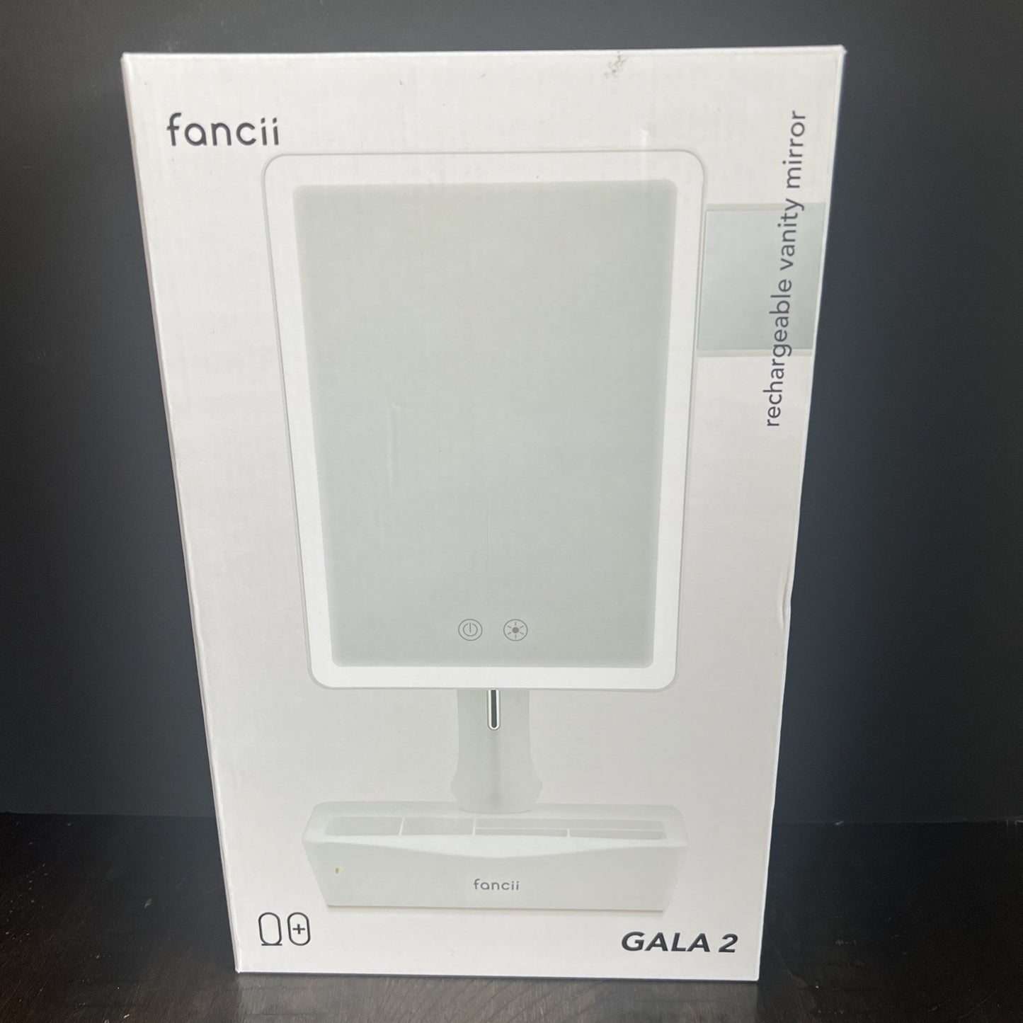 Fancii Gala2 Rechargeable Vanity Mirror White