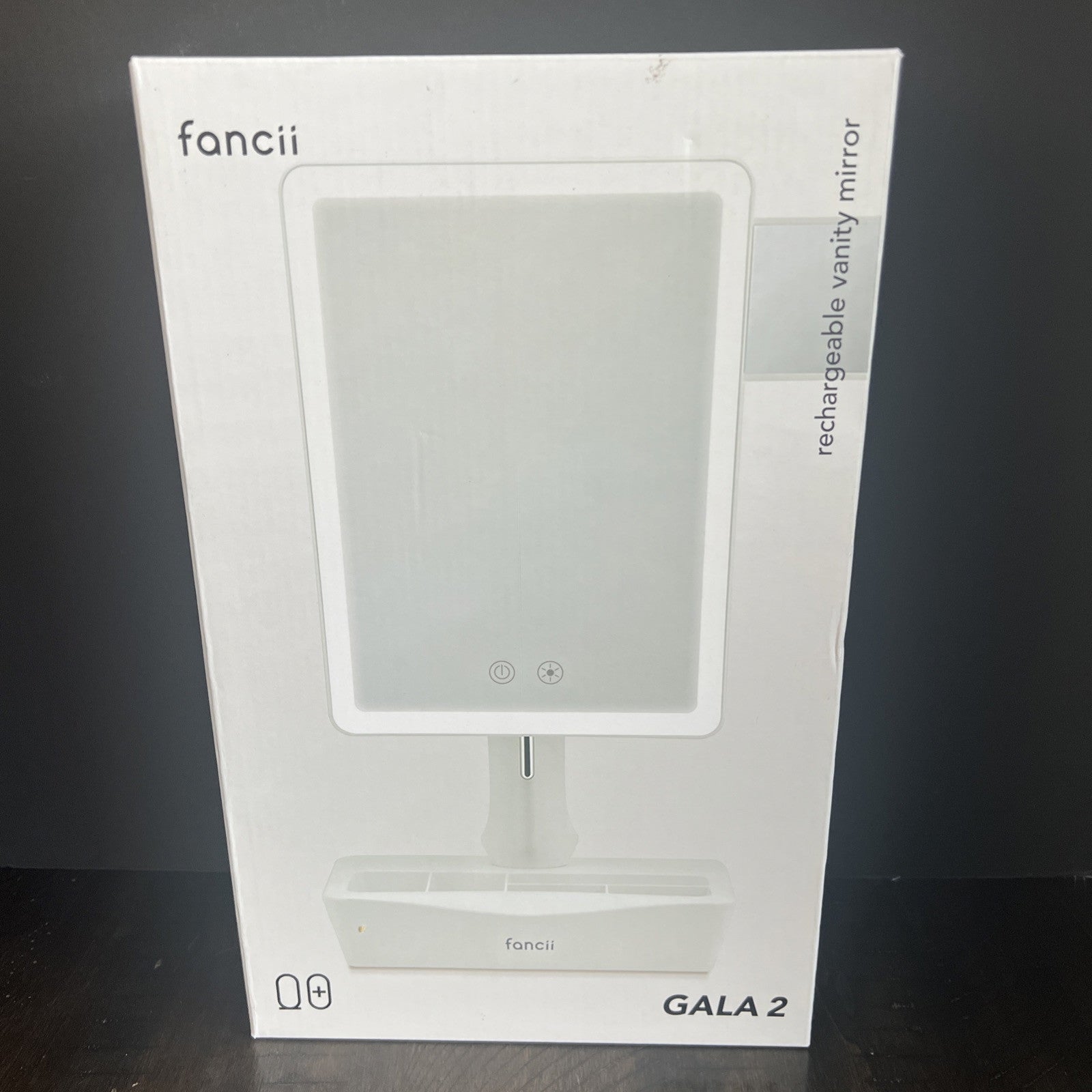 Fancii Gala2 Rechargeable Vanity Mirror White