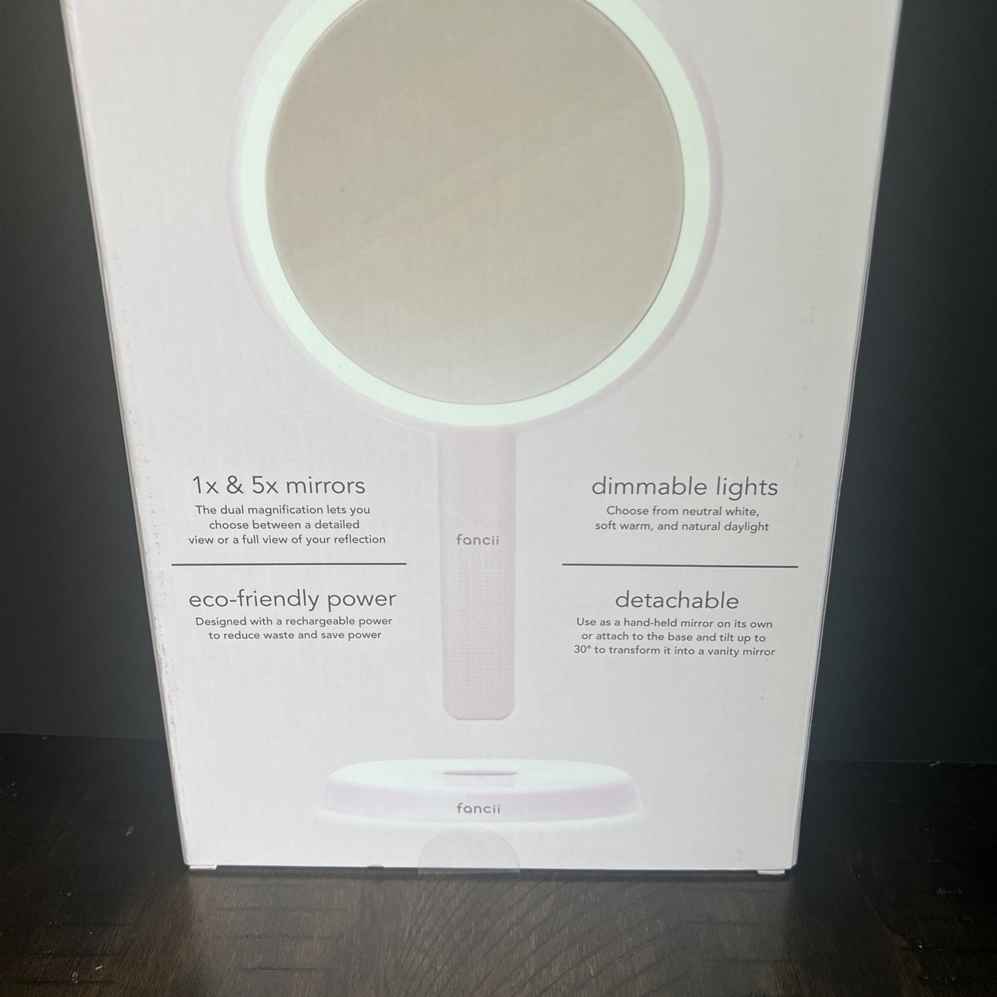 Fancii Cami Vanity / Handheld LED Mirror (New Sealed) Pink