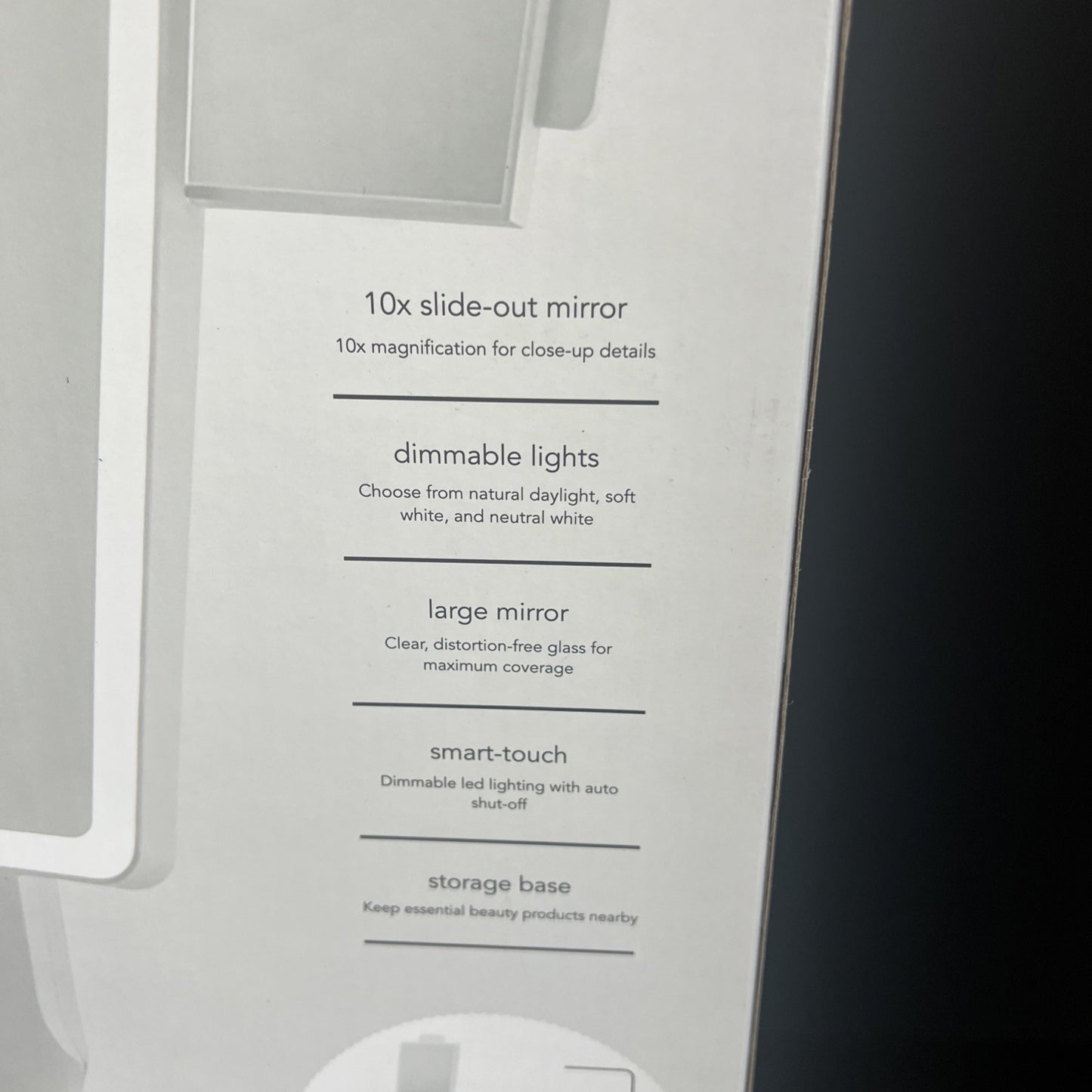 Fancii Gala2 Rechargeable Vanity Mirror White