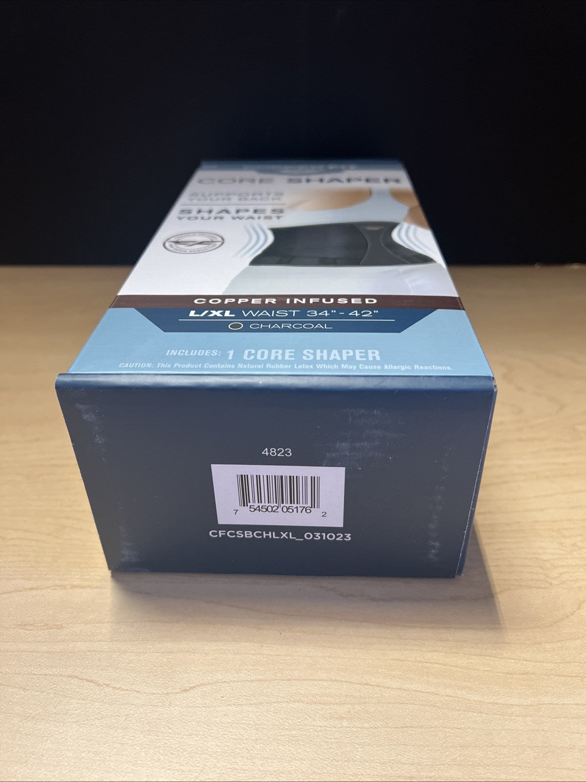 Copper Fit Core Shaper Back Support Size L/XL 34”to 42" Charcoal 5422